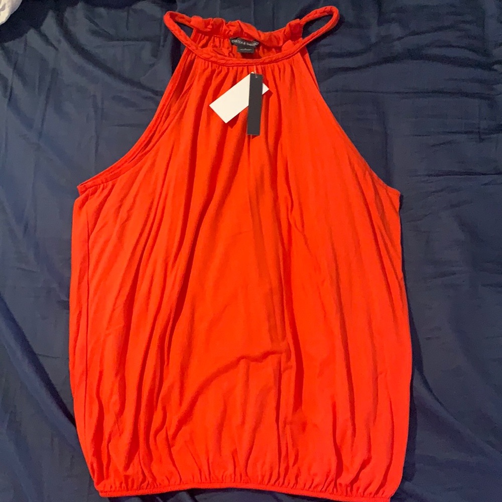 Chelsea & Theodore Cinched Tank Top NWT
